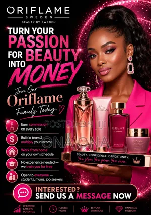 Oriflame Beauty Business Partner – Earn Commission on Your Own Terms