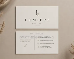 Boutique Fashion Business Cards | Matte Print Branding