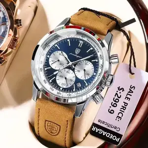 Poedagar Luxury Leather Watch