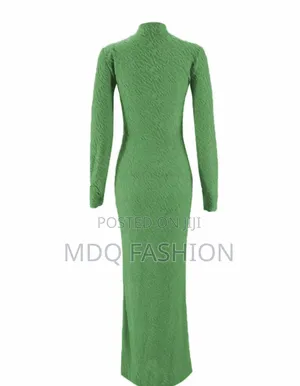 Trendy Lime Green Textured Bodycon Maxi Dress