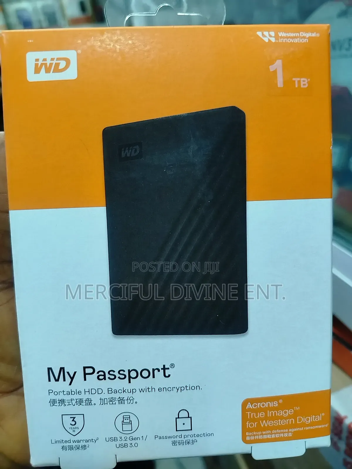 Wd My Passport 1tb External Hard Drive