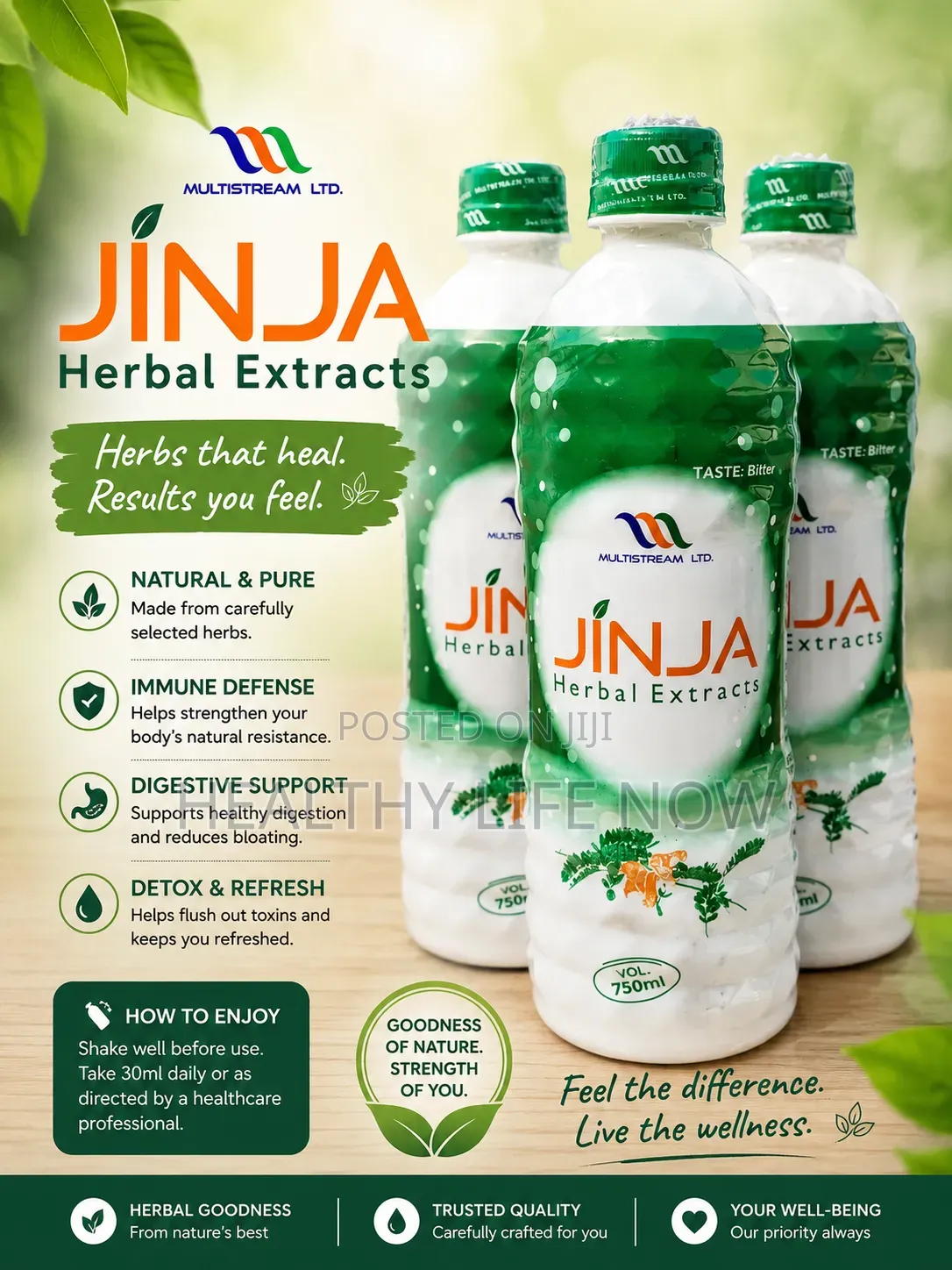 Jinja Herbal Extract Created Carefully for Complete Treatment