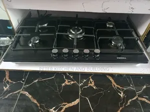 5 Buner Black Stainless All Gas