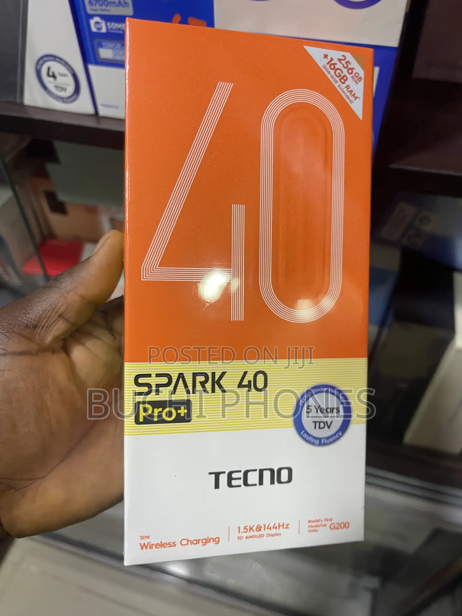 New Tecno Spark 40 Pro+ 256 GB Black