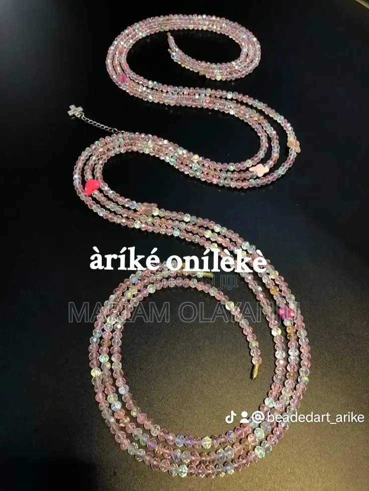 Customized Waistbead With Mini Chain.