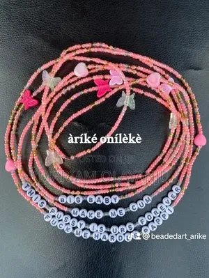 Customized Waistbead With Mini Chain.