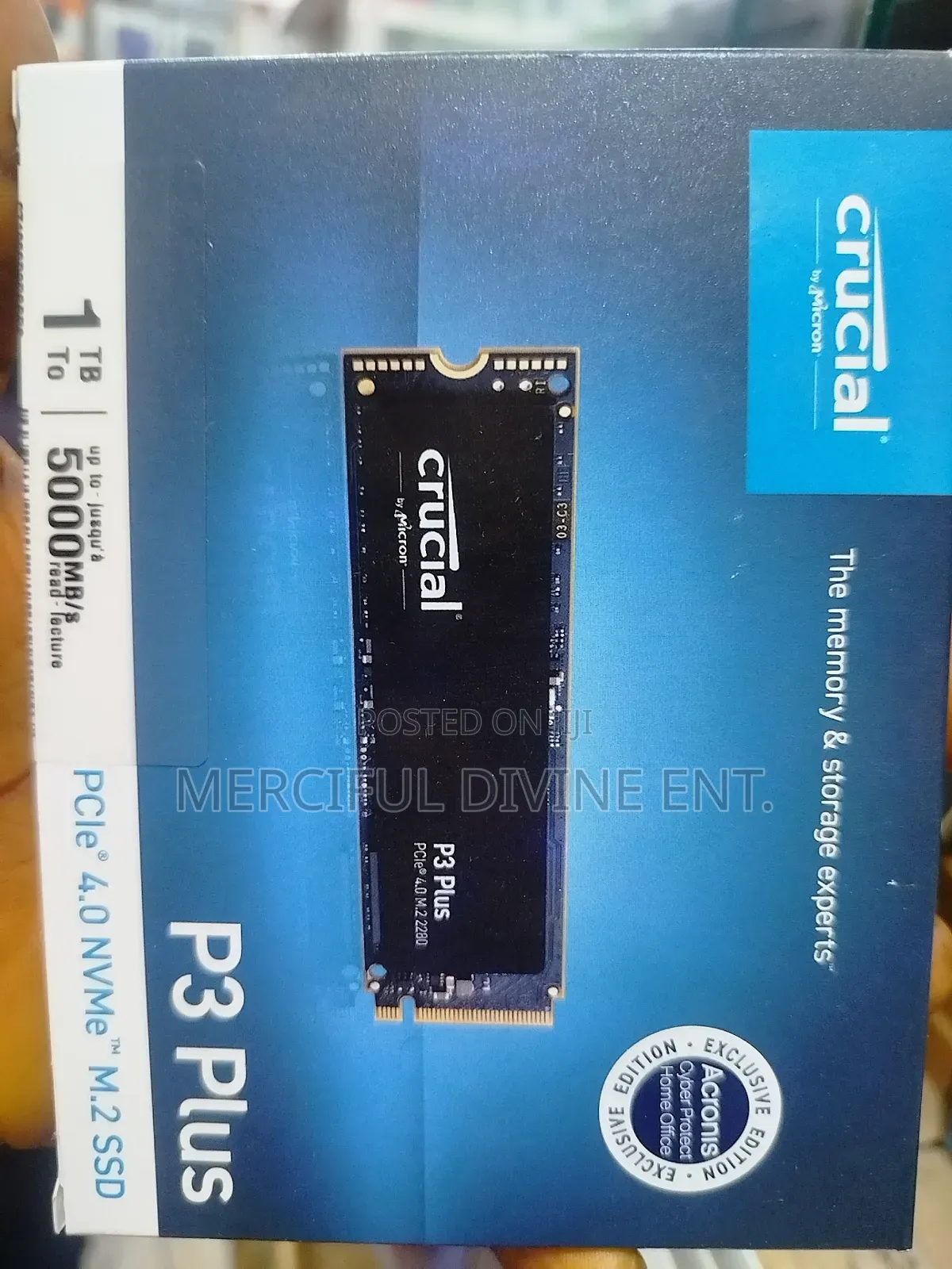 Crucial 1tb P3 Plus M.2 SSD Experts 5000mb Speed