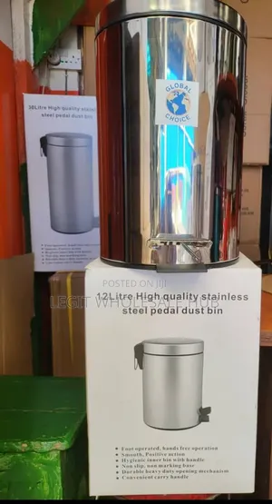 12l Stainless Steel Pedal Bin