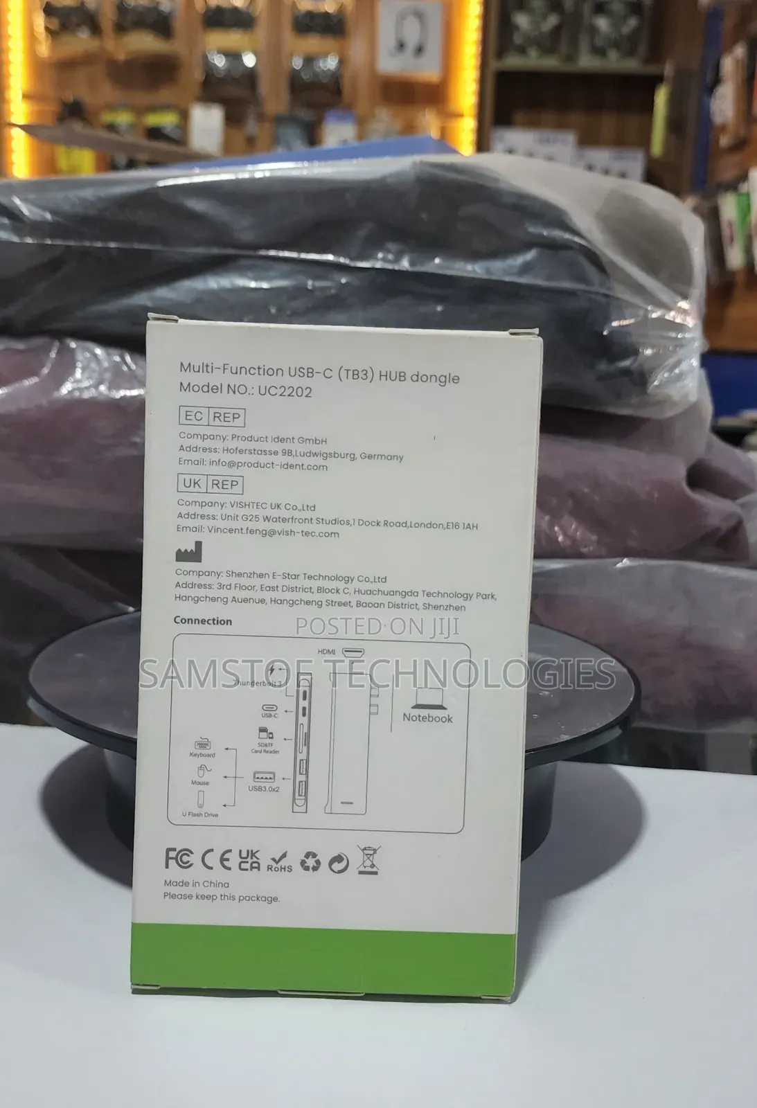 Raycue Usb-C (Tb3) Hub 7 in 1