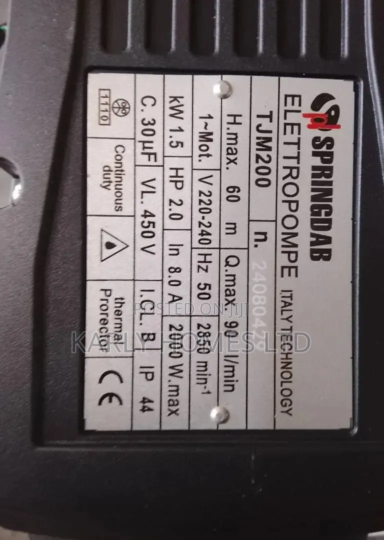 Springdab 2hp Surface Pump