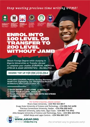 Start Your Degree Program Without Jamb