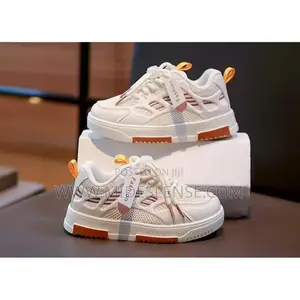 Unisex Kids Sport Sneakers-Brown Colour