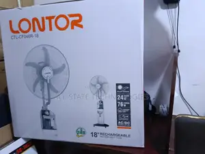 Lontor 18-Inch Mist Fan With Rechargeable Battery