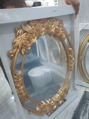 Mirror With Gold Frame