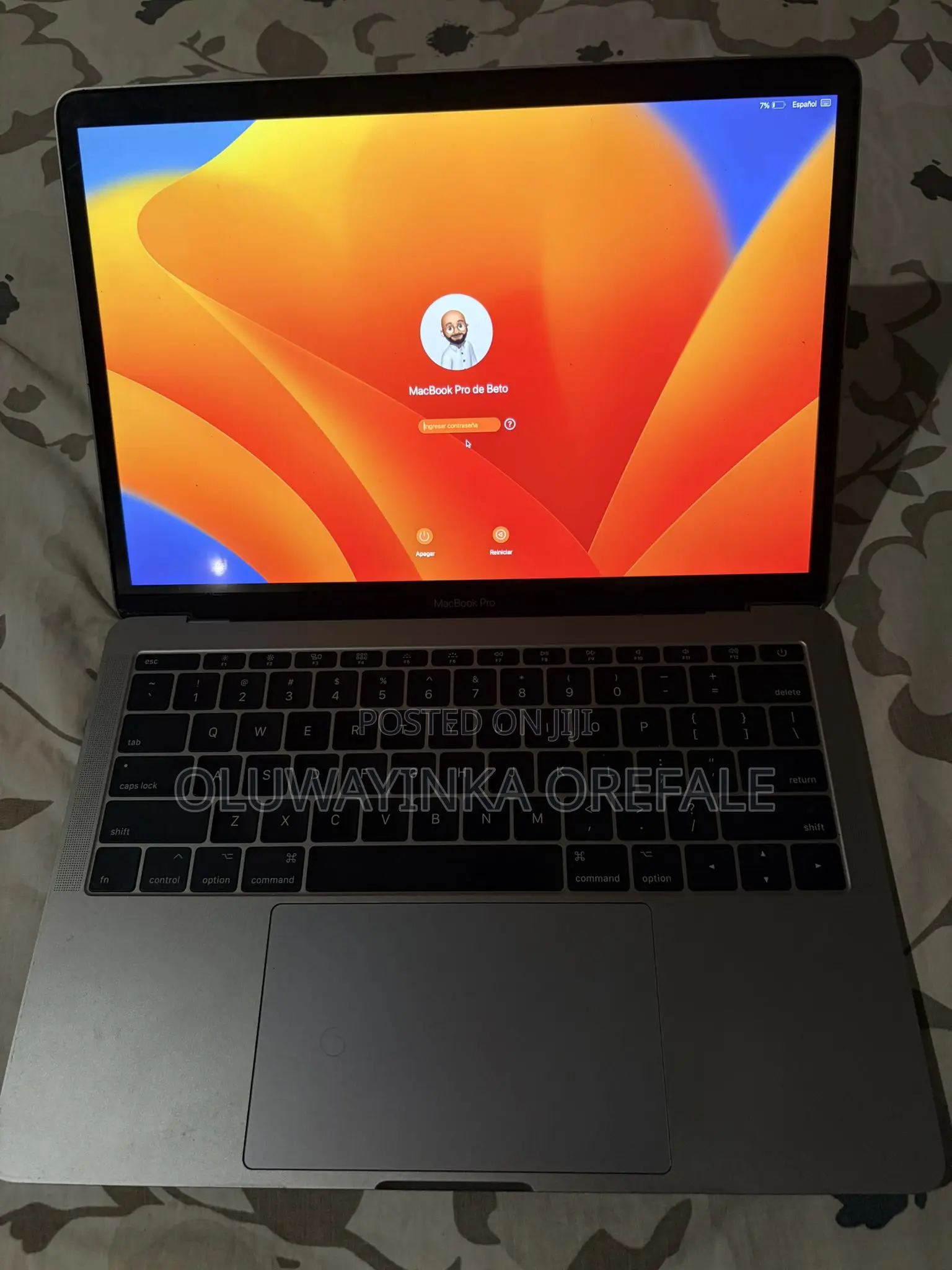 Laptop Apple MacBook Pro 2017 8GB Intel Core i5 SSD 256GB