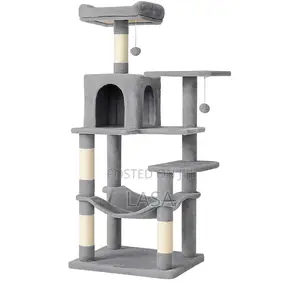 Large Cat Tree Tower With Hammock, Cave .