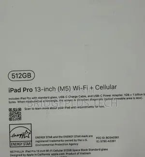 New Apple iPad Pro 13 (2025) 512 GB
