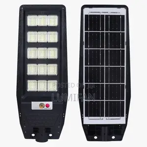 Solar Street Lamp + Remote Control - 300w - Black