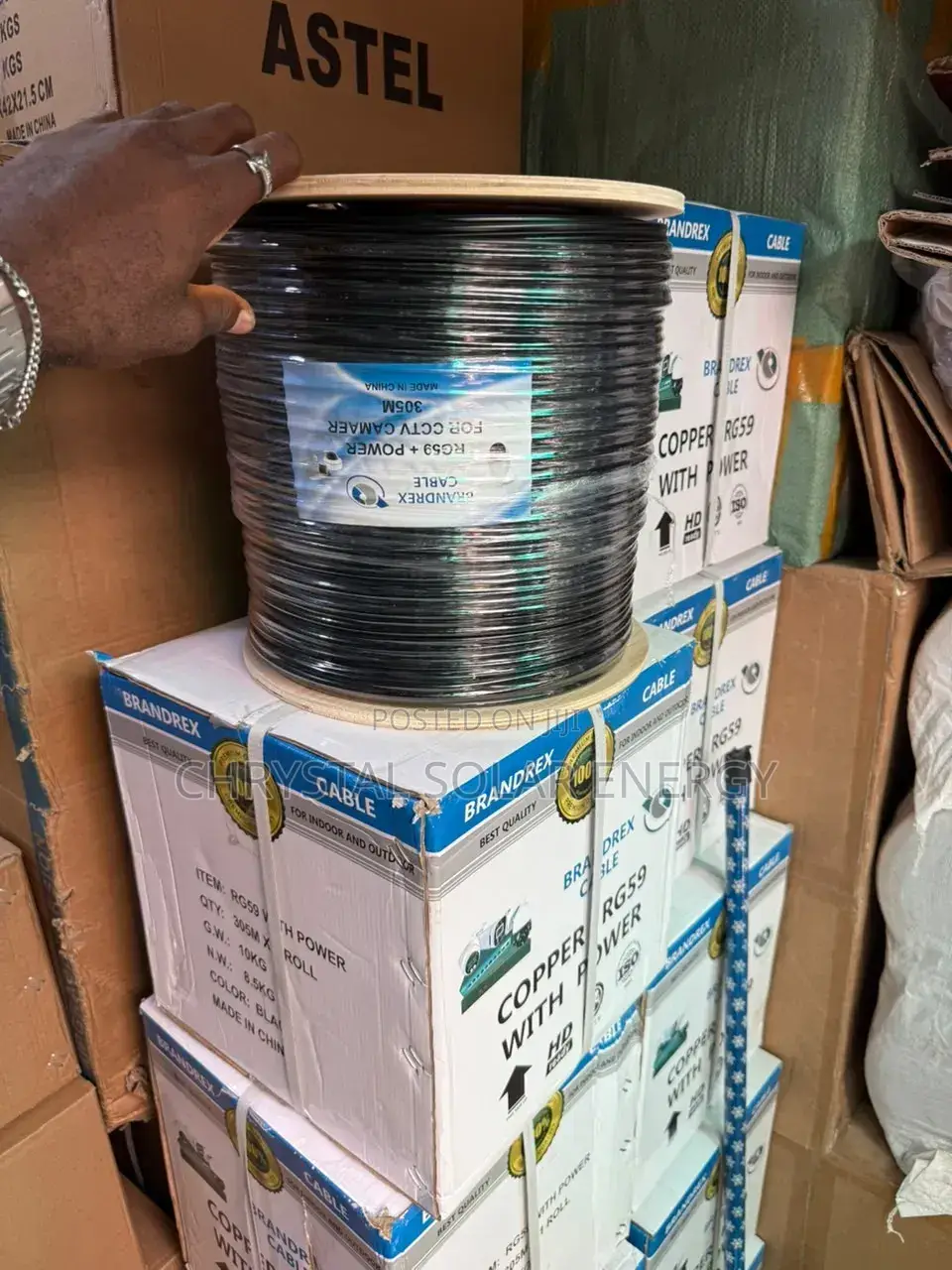 Rg59 Coaxial Cable With Power, Specifically Designed for CCTV Camera
