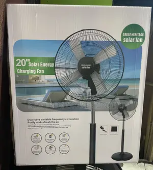 Great Heritage 20 Inches Solar Energy Charging Fan