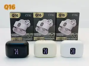 2 in 1 Q16 Wireless Earbuds – Clear Sound, Smart Display
