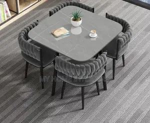 4 Seaters Gray Color Dinning Set