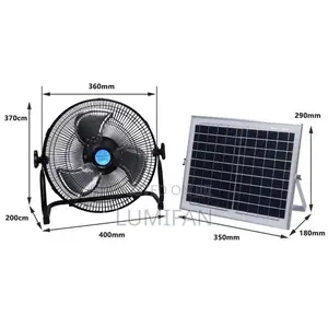 Portable Rechargeable Solar Fan With Panel