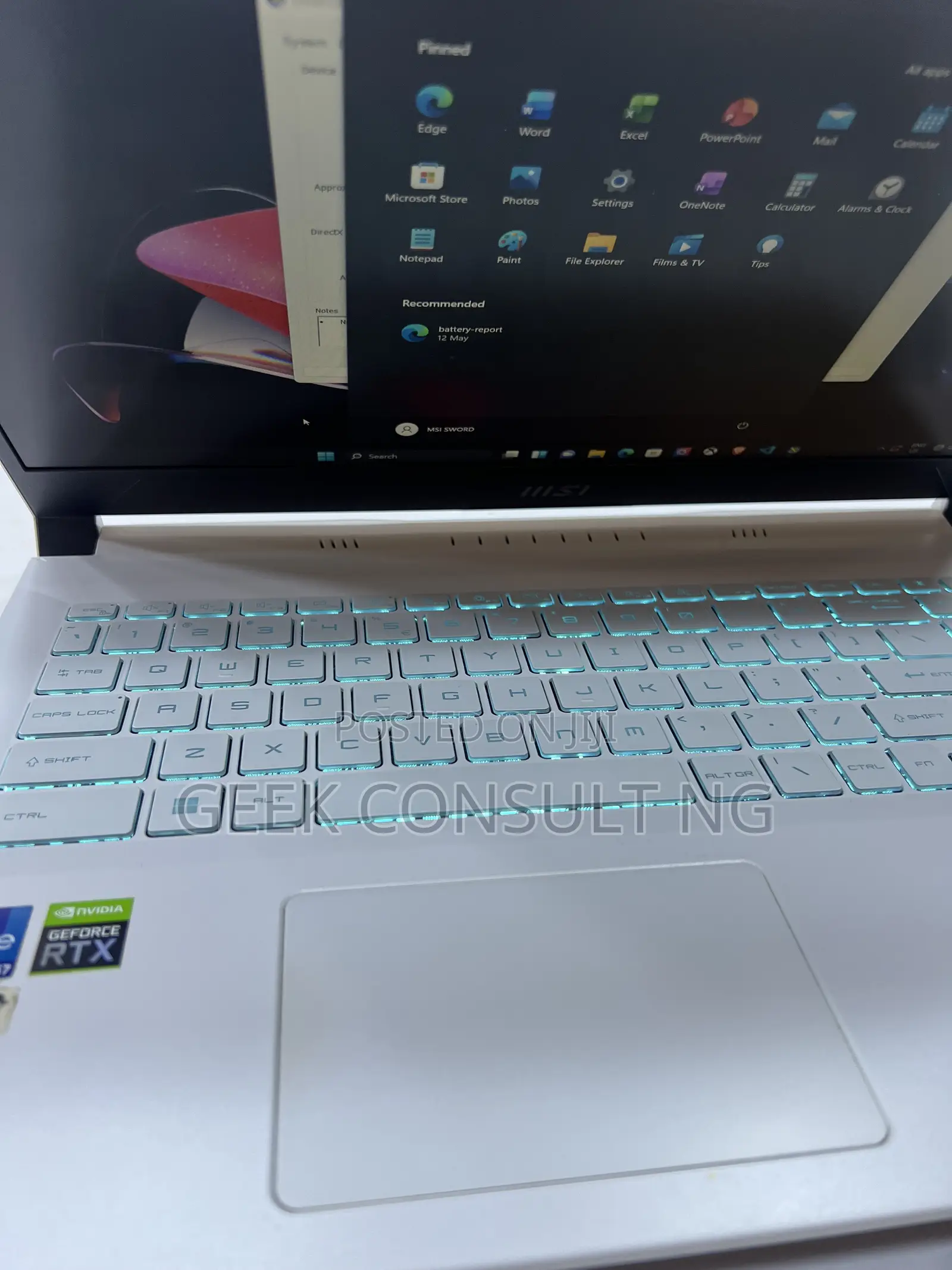 Laptop MSI MSI Sword 15 16GB Intel Core i7 SSD 1T