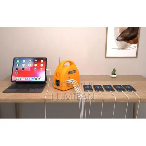 Rechargeable Power Station With Bluetooth Multimedia + Solar Panel