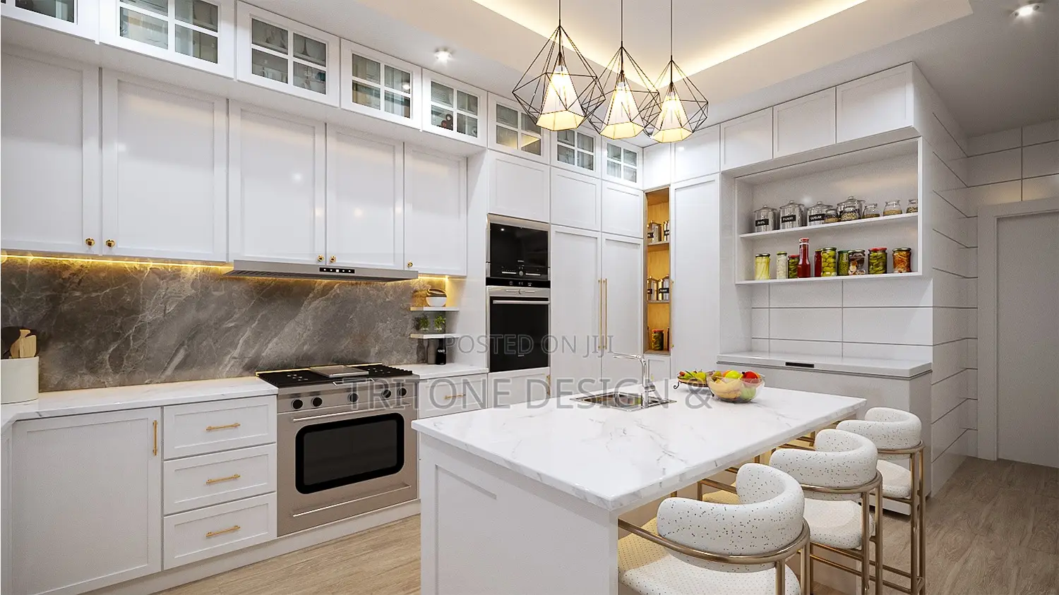 Modern Kitchen Interior Design Cabinet Fabrication