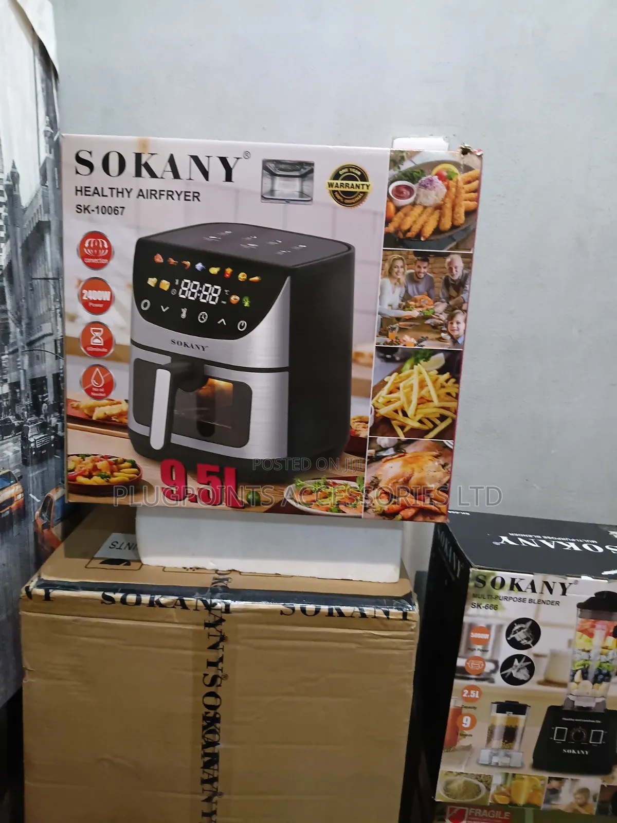 Sokany 9.5liters Airfryer+Free Delivery Today Only
