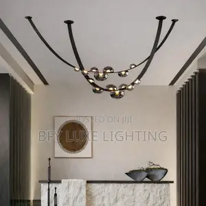 Modern Sculptural Wavy Floor Lamp With Pleated Shade