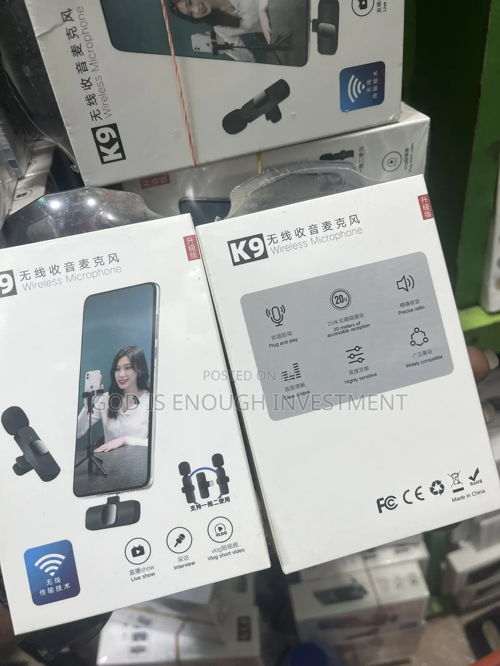 Content Wireless Double Mic(iPhone,Ty C, V8)
