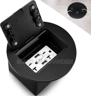1-Gang With 4.8a Usb Chargers 20 Amp Floor Receptacles Round Floor