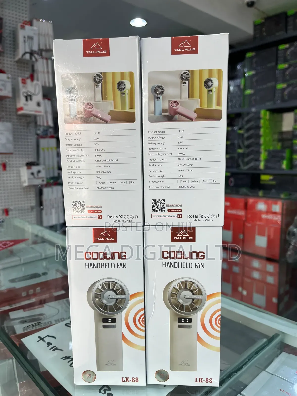 Lk-88 Cooling Handheld Fan