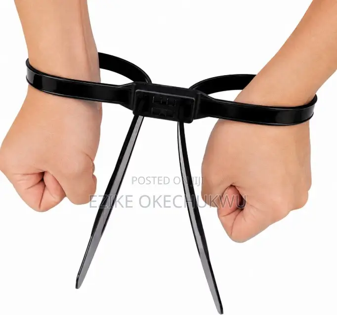 Zip Tie Handcuffs Disposable Nylon Double Locking Cuffs,