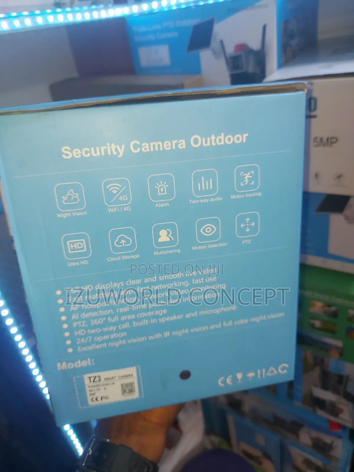 3 Lens CCTV Camera