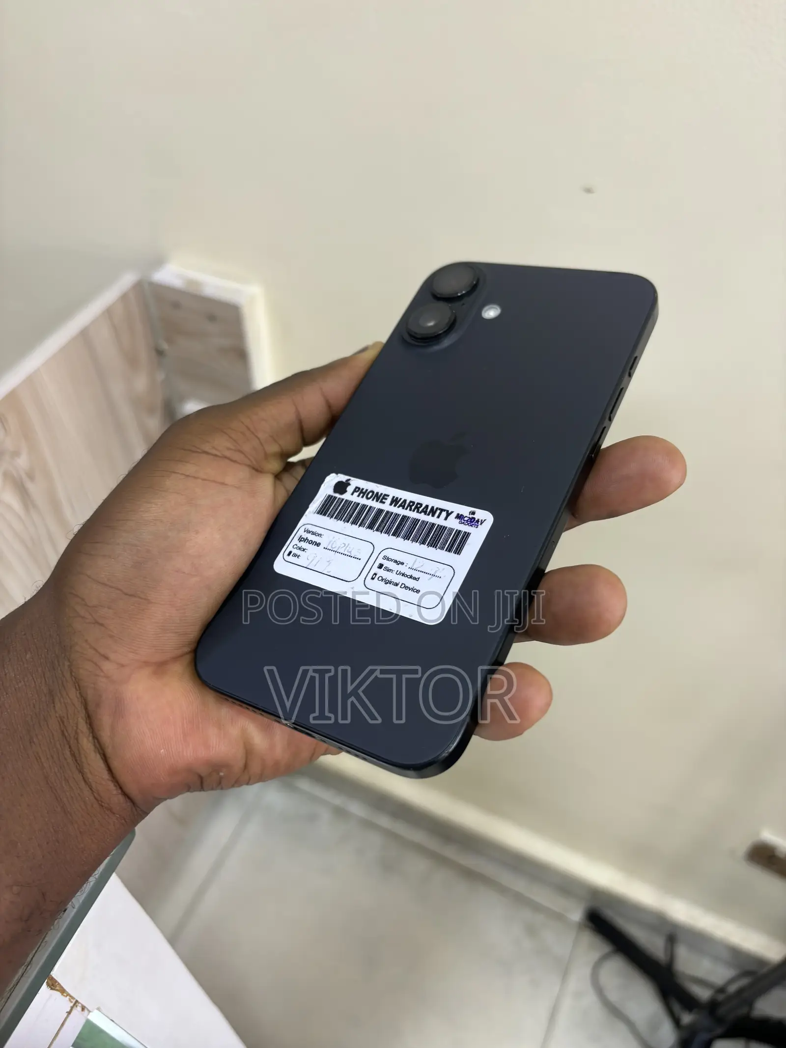 Apple iPhone 16 Plus 128 GB Black