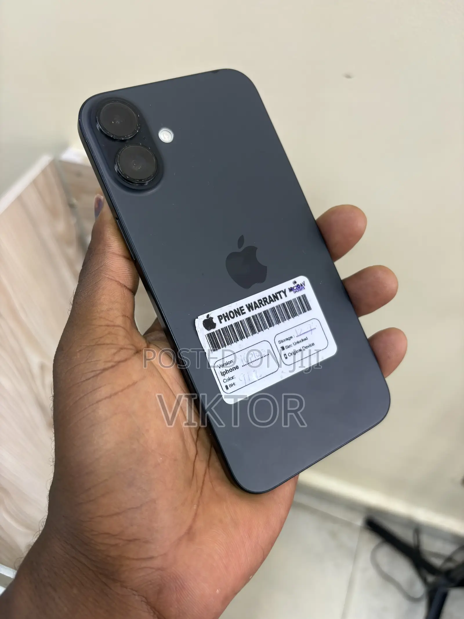 Apple iPhone 16 Plus 128 GB Black