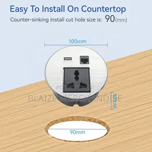Desk Socket Furniture Desktop Socket Round Table Recessed Power Outlet