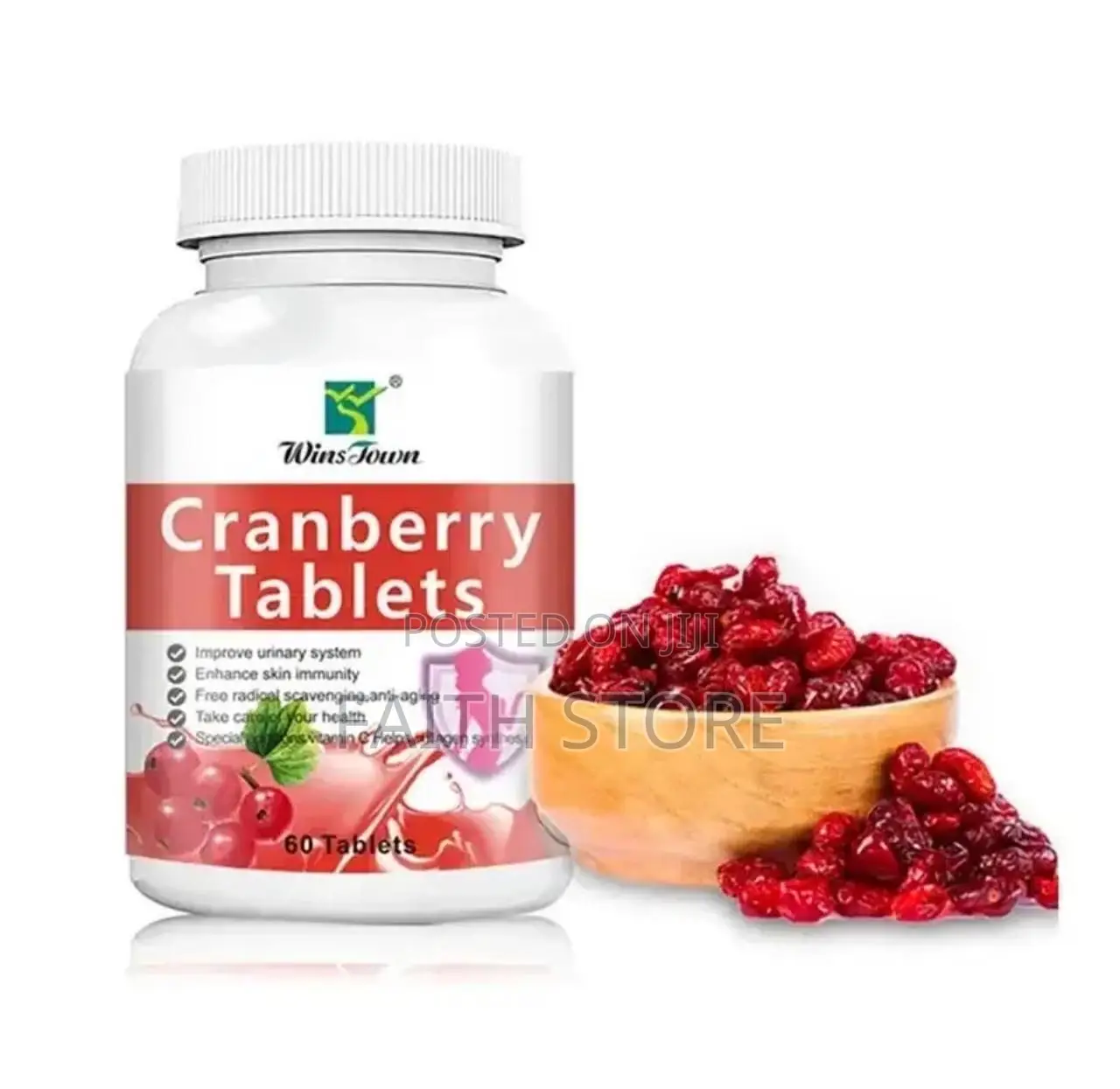 Cranberry Tablets for Enhanced Nutrient/Immunity/Beauty (60 Tablets)