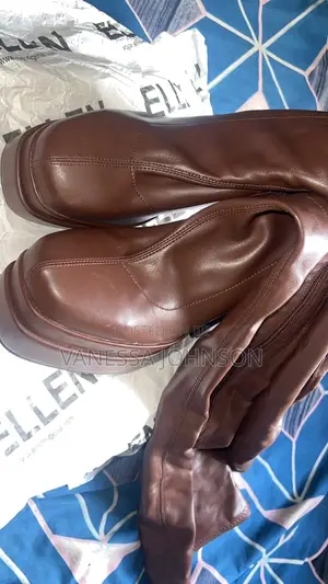 Brown Leather Platforms