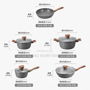 10pcs Granite Non-Stick Cookware Set