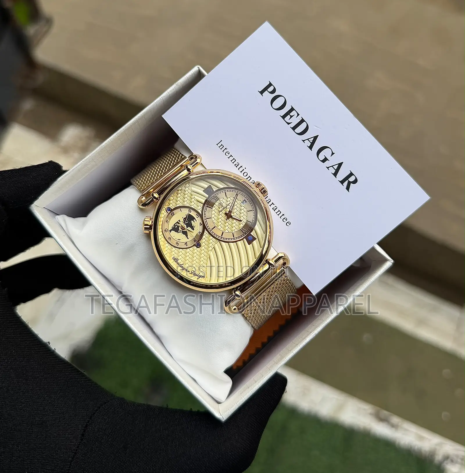 Poedagar Dual Time Nested Chain Watch