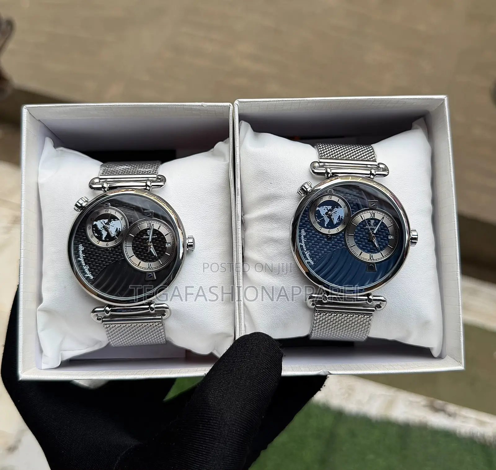 Poedagar Dual Time Nested Chain Watch