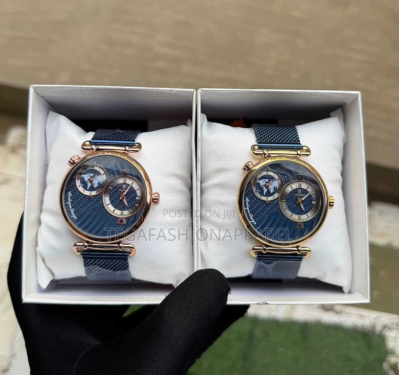 Poedagar Dual Time Nested Chain Watch