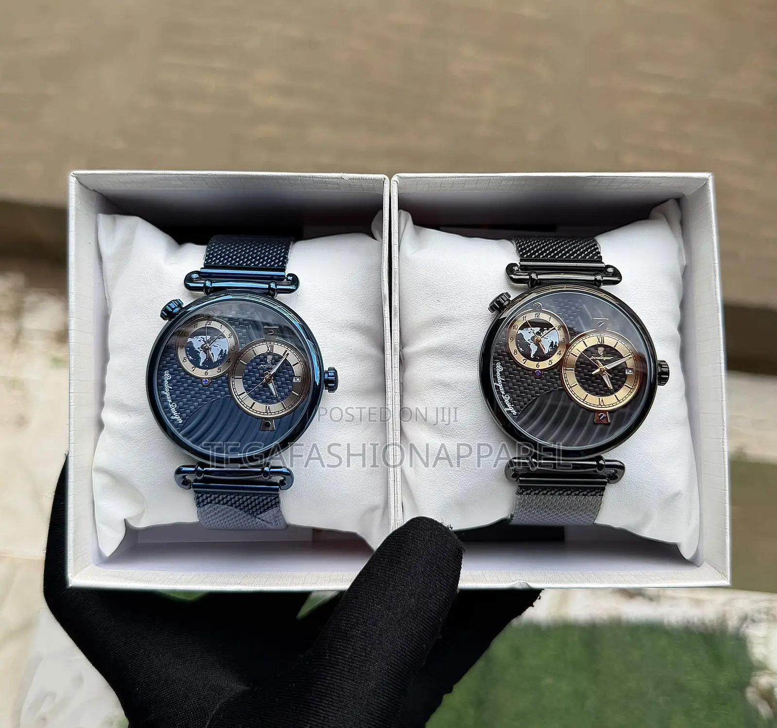 Poedagar Dual Time Nested Chain Watch