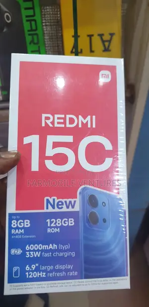 New Xiaomi Redmi 15C 4G 128 GB Black
