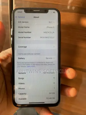 Apple iPhone X 64 GB Black
