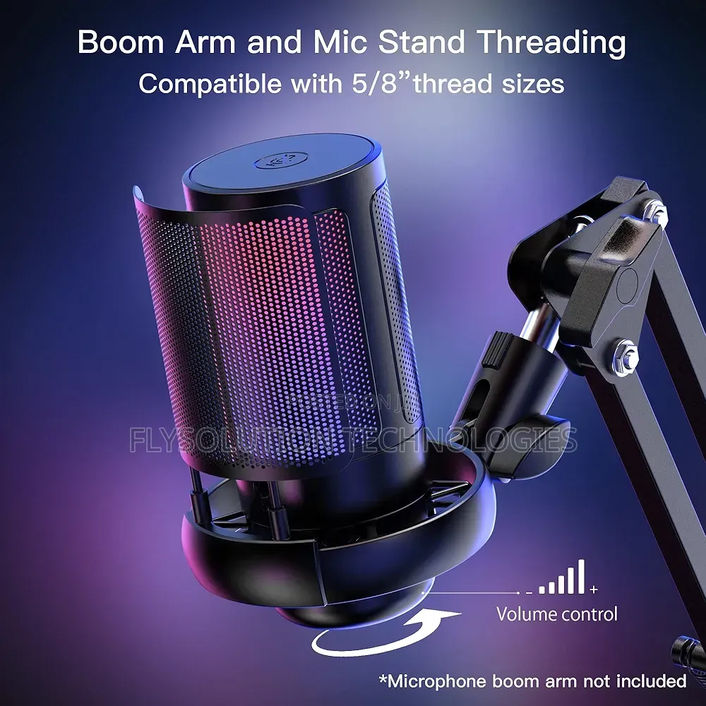 Usb Condenser Desktop Microphone for Pc Gaming Podcast Streaming